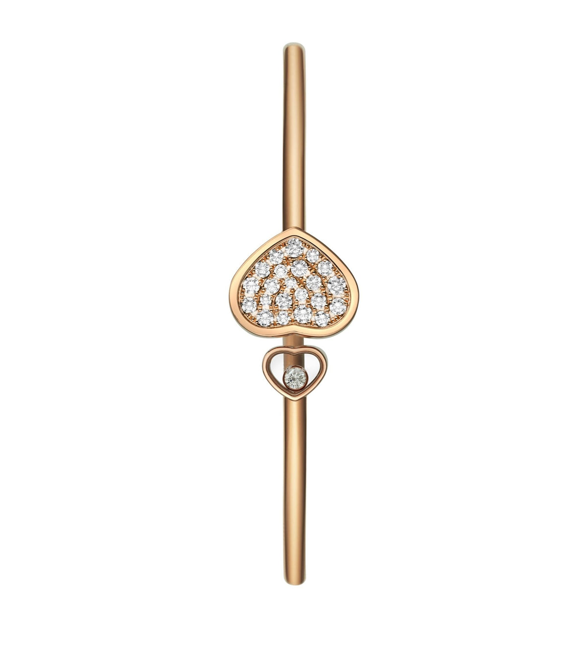 CHOPARD HAPPY HEART PINK GOLD BRACELET DIAMOND