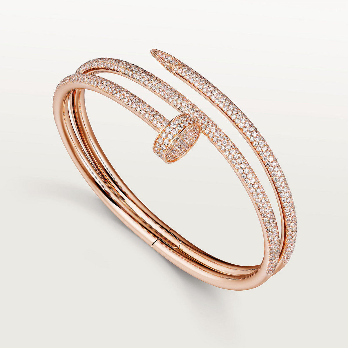CARTIER JUSTE BRACELET 3.5MM DOUBLE ROW FULL DIAMOND